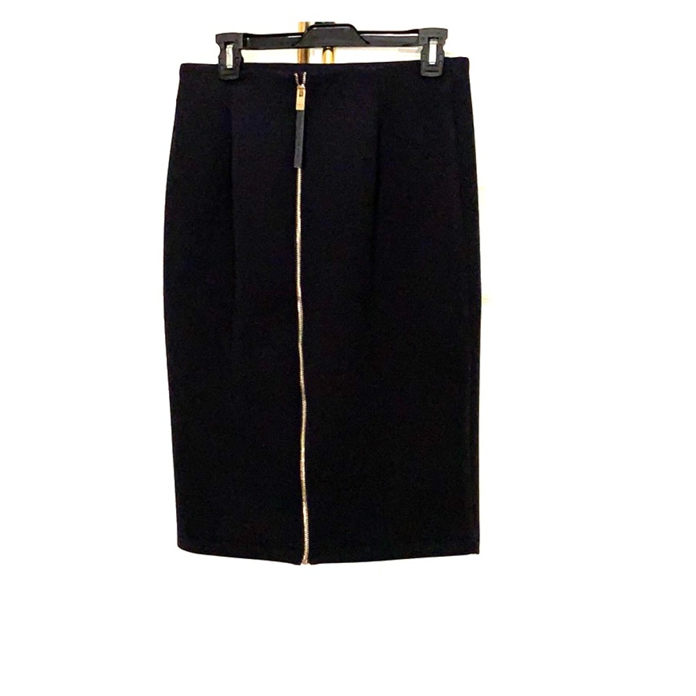 Catherine Maladrino stretch midi pencil skirt sz 8